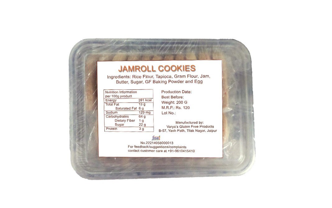 Varya's Jamroll Cookies    Box  200 grams